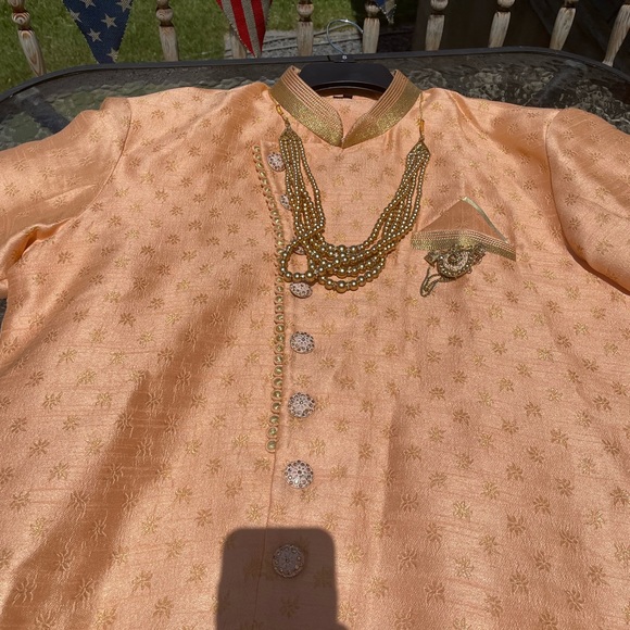 Men’s 2 piece Bollywood Kurta set. Size 42 - Picture 4 of 12